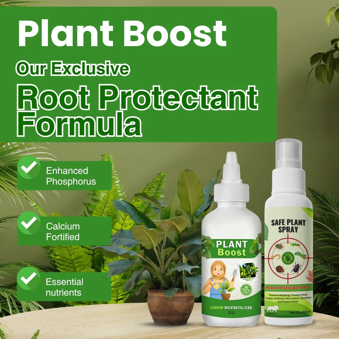 Natural Plant Care Combo - Plant Boost with Safe Plant Sprays