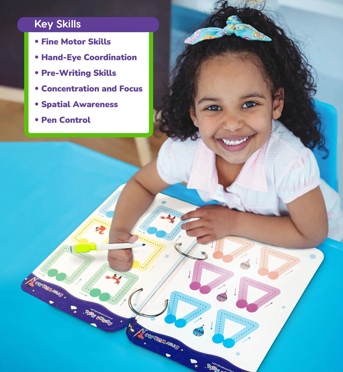 50% OFF - 68 Pages Reusable Tracing Line book to improve HAND WRITING For kids + (FREE Learning 2000+ pages PDF worksheet for kids📚 )