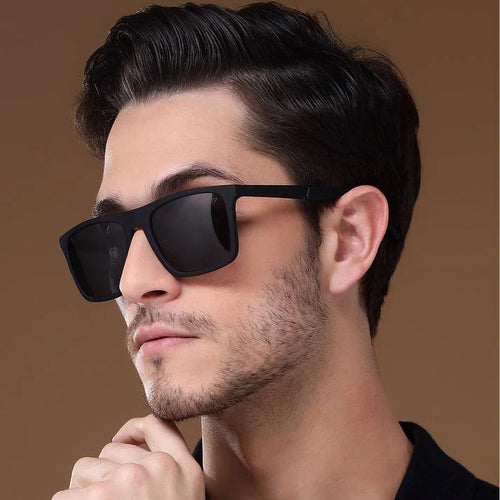 Liviq Phantom Men's Square Sunglasses with Free Cleansing Spray @499