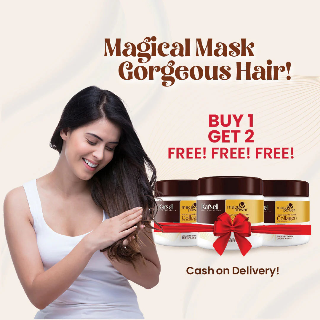 Karseell Collagen Hair Treatment Hair Mask (For All Hair Types) - Buy 1 Get 2 Free