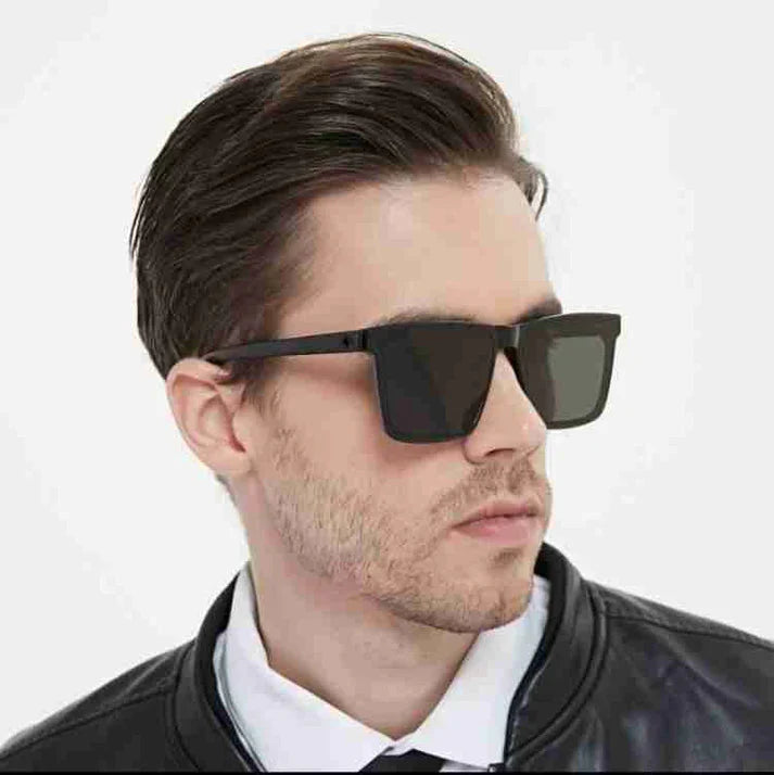 Liviq Phantom Men's Square Sunglasses with Free Cleansing Spray @499