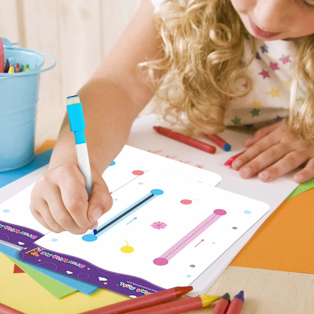50% OFF - 68 Pages Reusable Tracing Line book to improve HAND WRITING For kids + (FREE Learning 2000+ pages PDF worksheet for kids📚 )