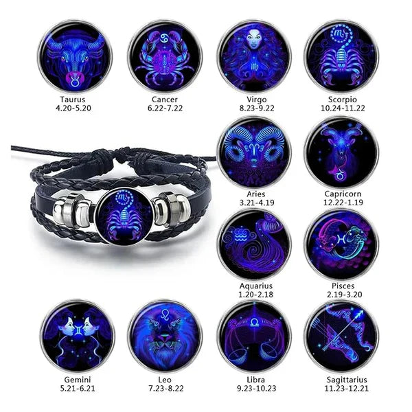 Sign Adjustable Zodiac Sign Powerful Manifestation Bracelet Ring (Energized)