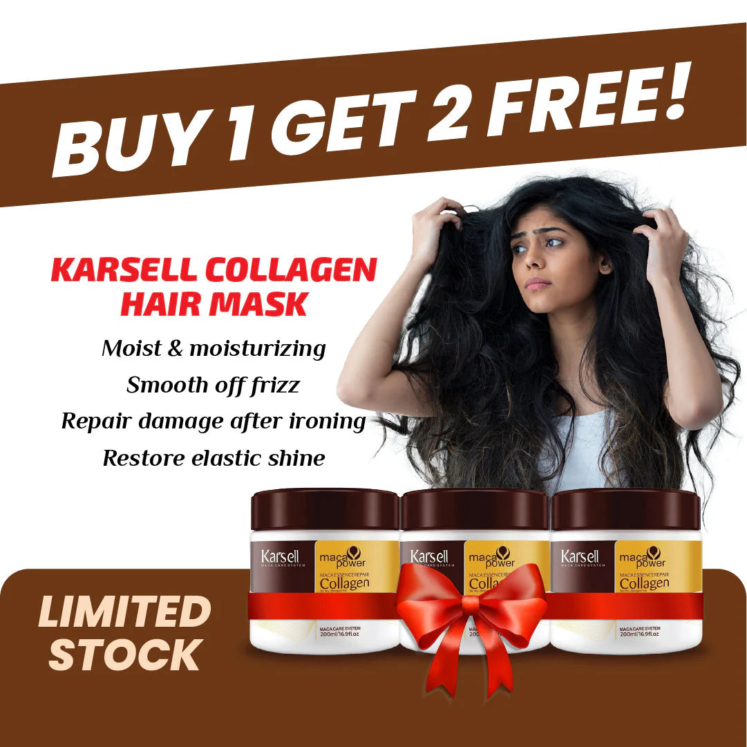 Karseell Collagen Hair Treatment Hair Mask (For All Hair Types) - Buy 1 Get 2 Free