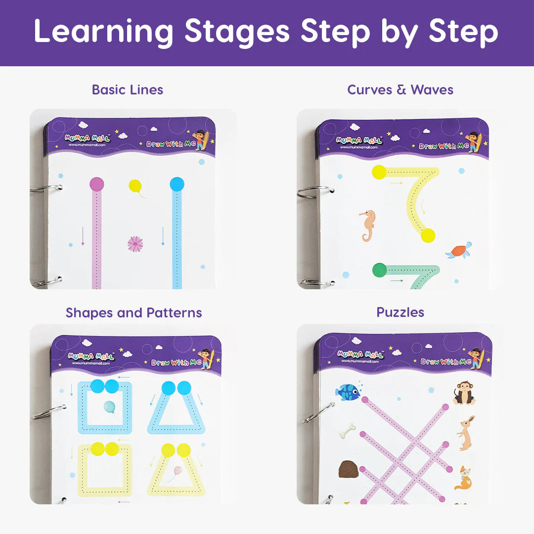 50% OFF - 68 Pages Reusable Tracing Line book to improve HAND WRITING For kids + (FREE Learning 2000+ pages PDF worksheet for kids📚 )
