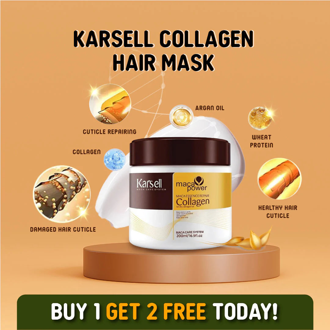 Karseell Collagen Hair Treatment Hair Mask (For All Hair Types) - Buy 1 Get 2 Free