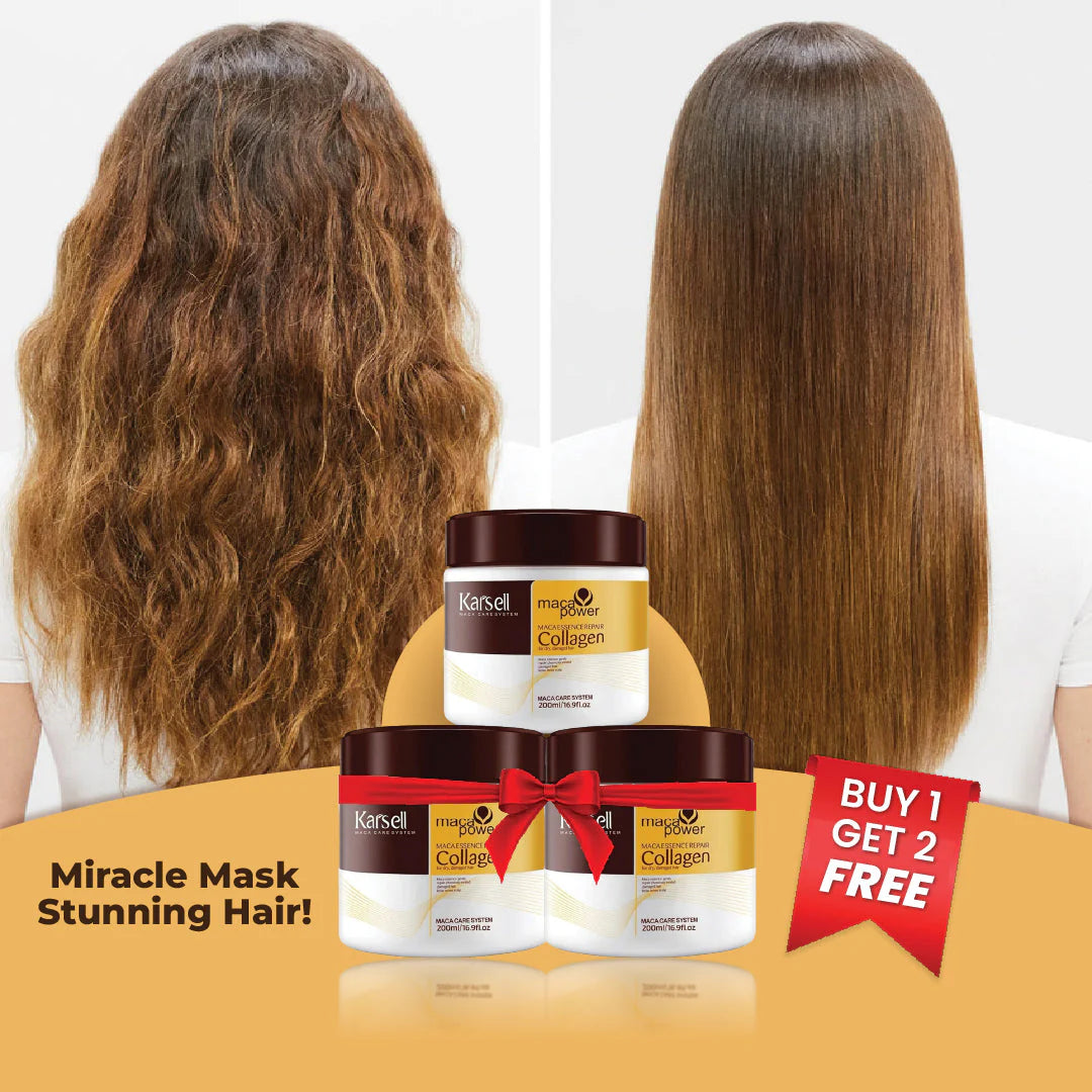 Karseell Collagen Hair Treatment Hair Mask (For All Hair Types) - Buy 1 Get 2 Free