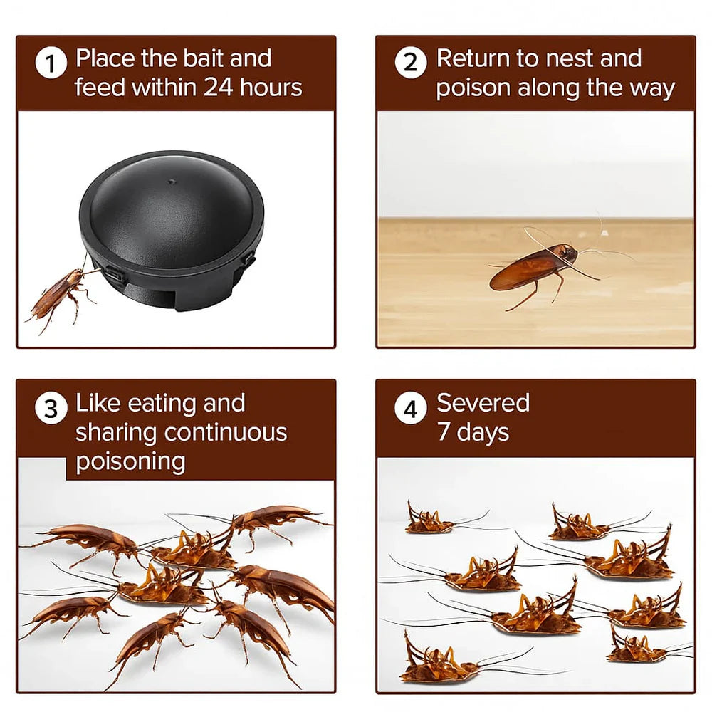 🌿100% Plant Based Japan Combat Roach Killing Bait station