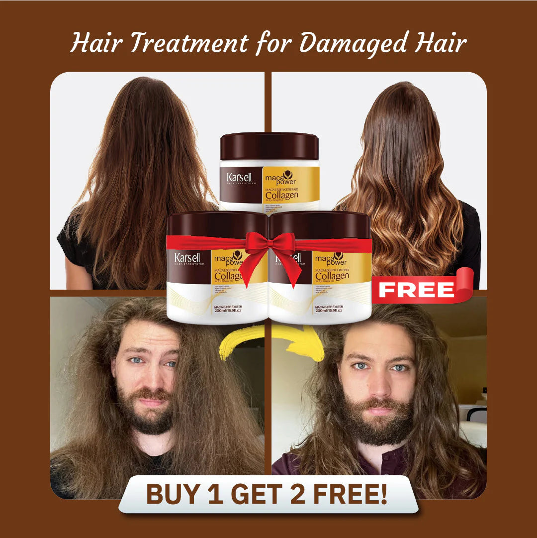 Karseell Collagen Hair Treatment Hair Mask (For All Hair Types) - Buy 1 Get 2 Free